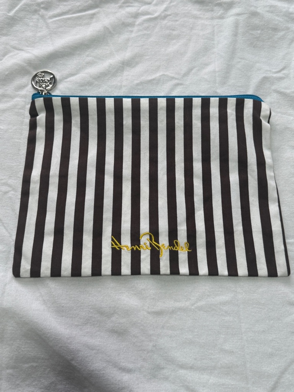 Henri Bendel Striped High Heel Shoes Cosmetic Bag - Picture 2 of 10